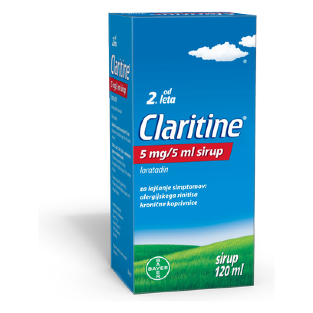 Claritine 5 mg/5 ml sirup, 120 ml