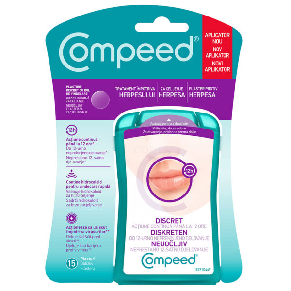 Compeed obliži za celjenje herpesa, 15 obližev