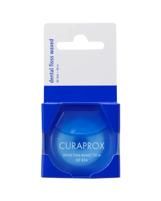 Curaprox DF 834 povoščena zobna nitka, 50 m