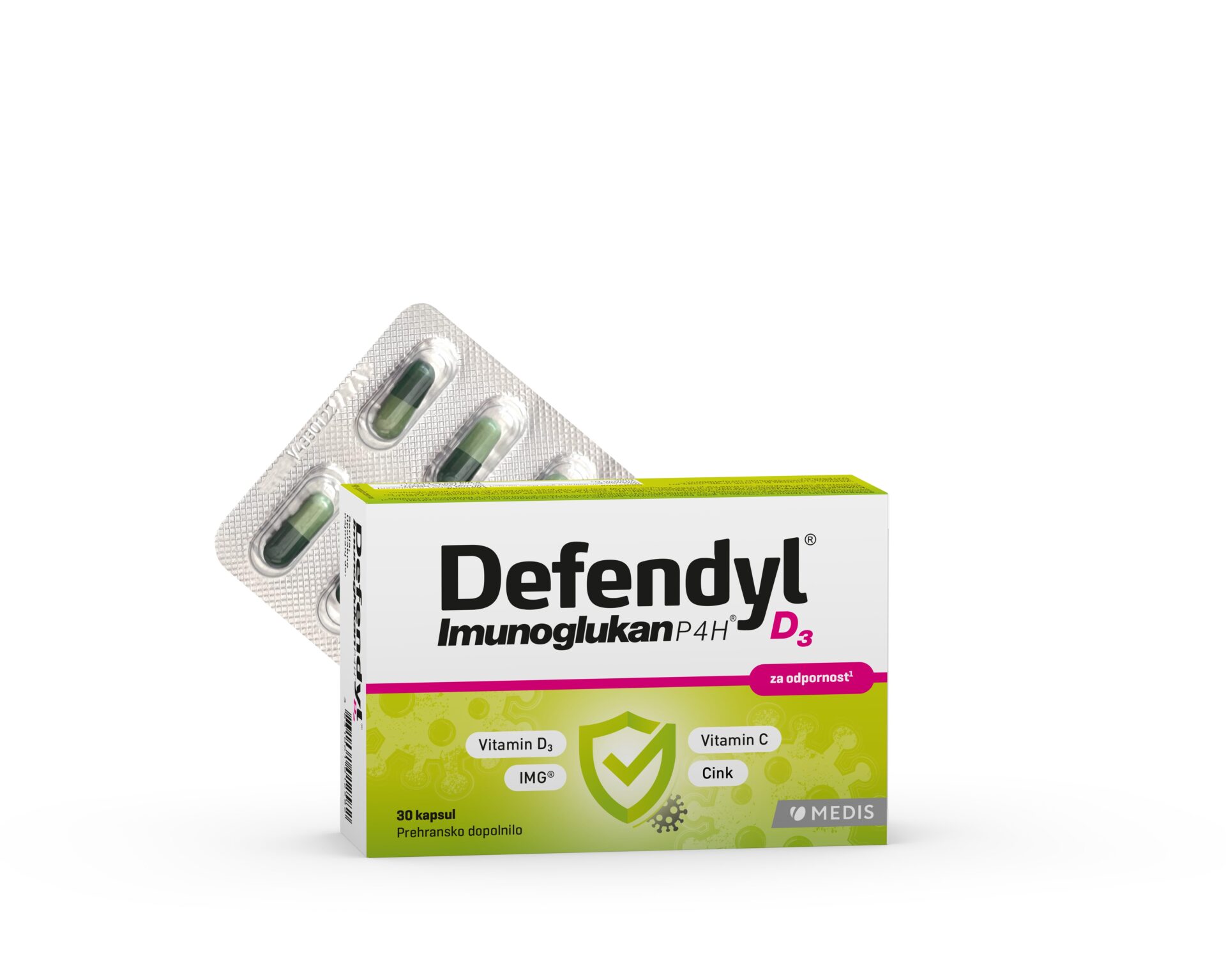 Defendyl-Imunoglukan P4H D3 kapsule, 30 kapsul