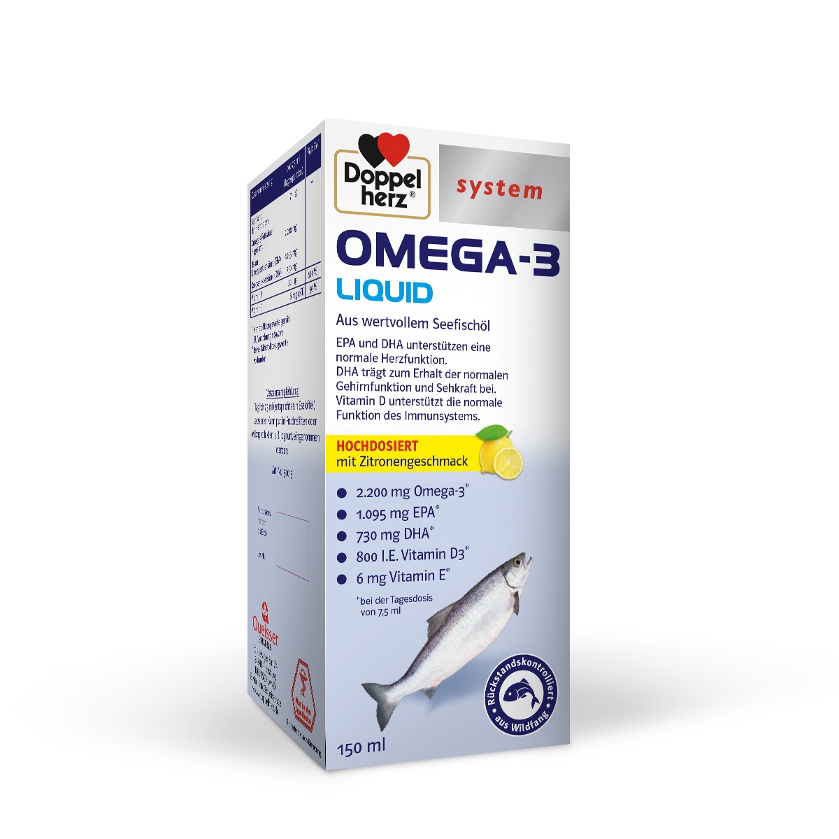 Doppelherz System Omega-3 Liquid tekočina, 150 ml