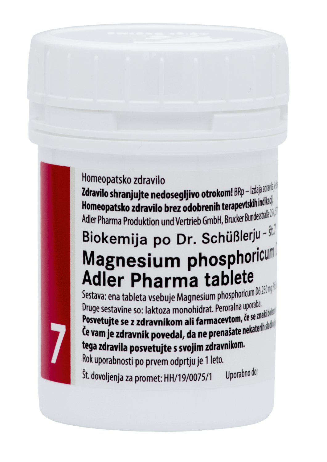 Schüsslerjeva sol št. 7 Magnesium phosphoricum D6, 400 tablet
