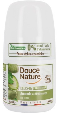 Douce Nature Naravni deodorant roll-on 24h, mandelj, 50 ml
