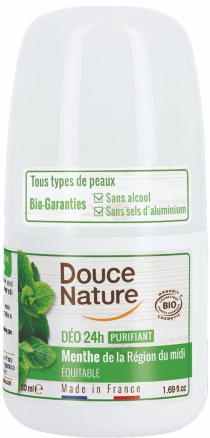 Douce Nature Naravni deodorant roll-on 24h, meta, 50 ml
