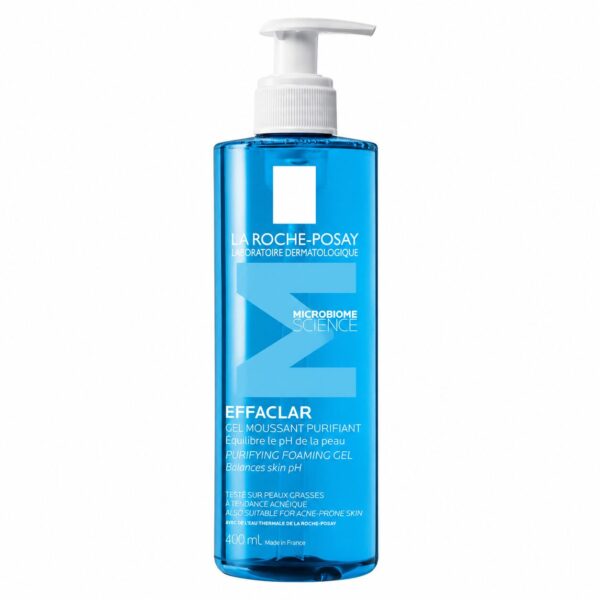 Effaclar (+) M peneči čistilni gel za mastno in aknasto kožo – La Roche-Posay, 400 ml
