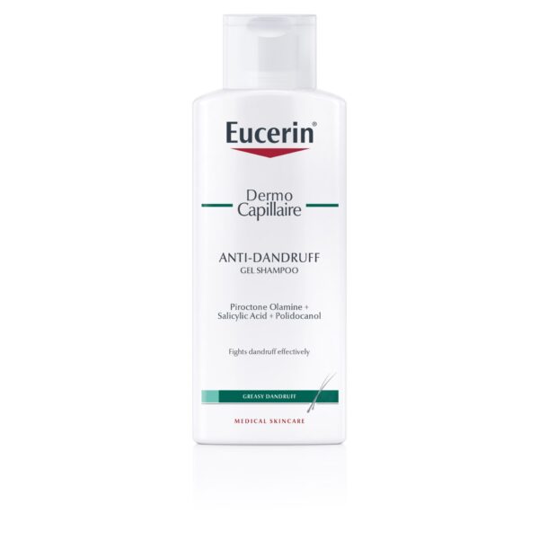 Eucerin DermoCapillaire šampon proti prhljaju – mastni prhljaj, 250 ml