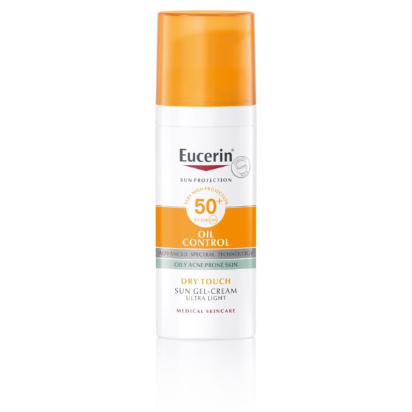 Eucerin Sun Oil Control Dry Touch kremni gel za zaščito obraza pred soncem ZF 50+, 50 ml