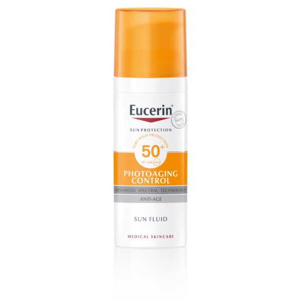 Eucerin Sun Photoaging Control fluid za zaščito obraza pred soncem ZF 50+, 50 ml
