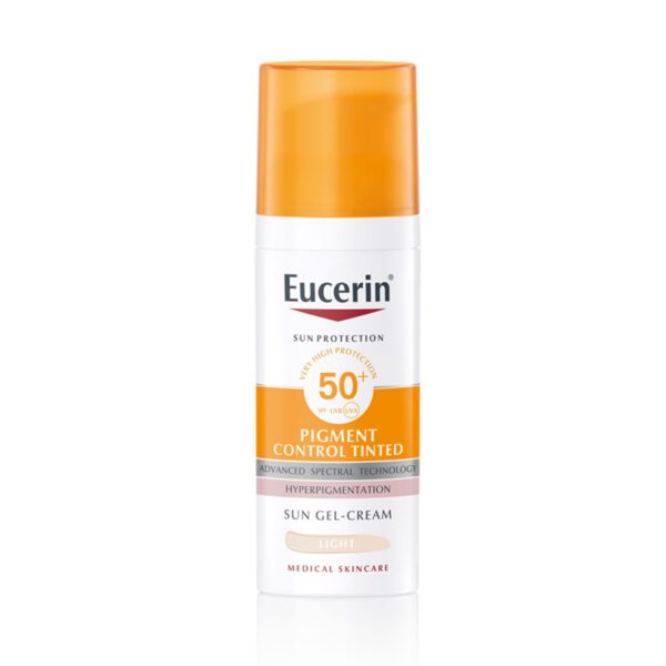 Eucerin Sun Pigment Control obarvan fluid za zaščito obraza pred soncem ZF 50+ light, 50 ml