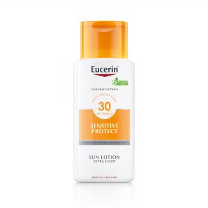 Eucerin Sun ekstra lahek losjon za zaščito pred soncem ZF 30, 150 ml 
