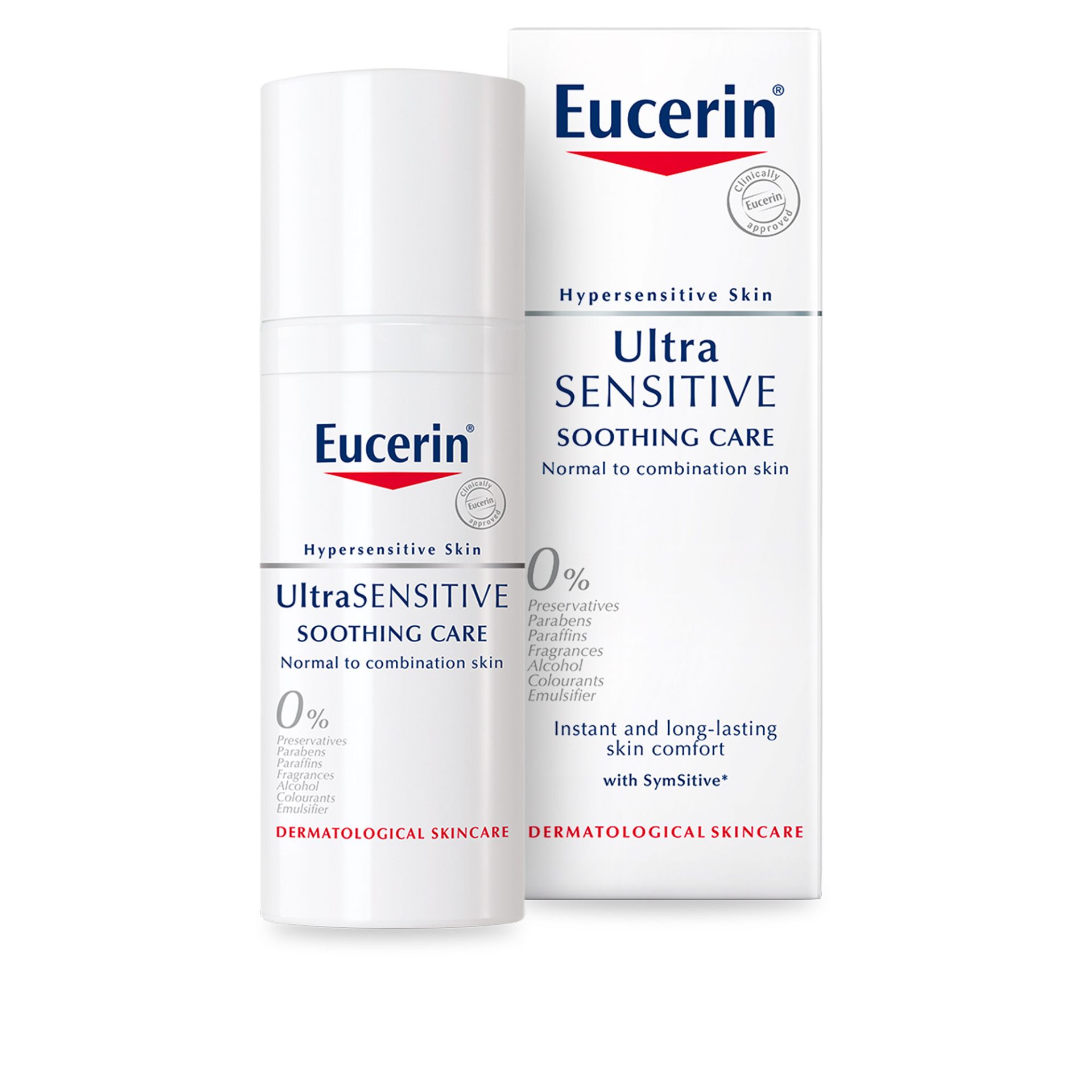 Eucerin UltraSENSITIVE fluid za normalno do mešano kožo, 50 ml
