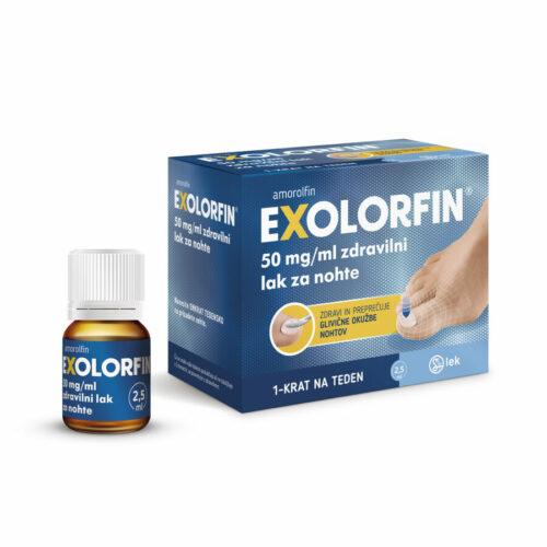 Exolorfin 50 mg/ml zdravilni lak za nohte, 2,5 ml