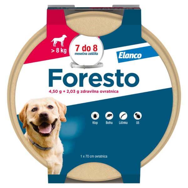 Foresto insekticidna ovratnica za pse nad 8 kg, 1 ovratnica