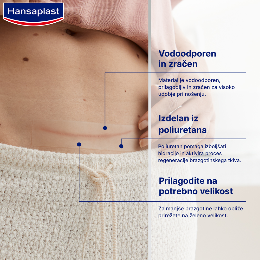 Hansaplast obliži za zmanjšanje brazgotin (XL), 21 obližev