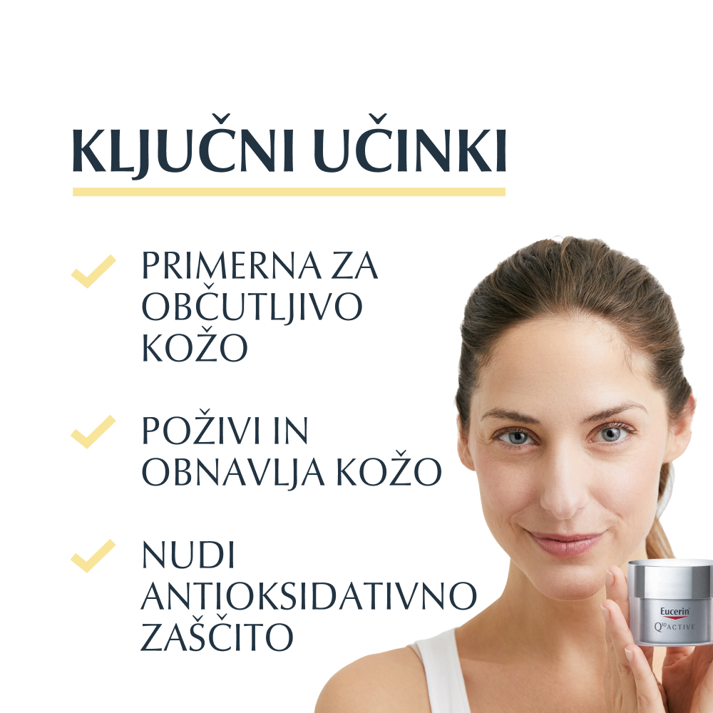 Eucerin Q10 ACTIVE nočna krema, 50 ml