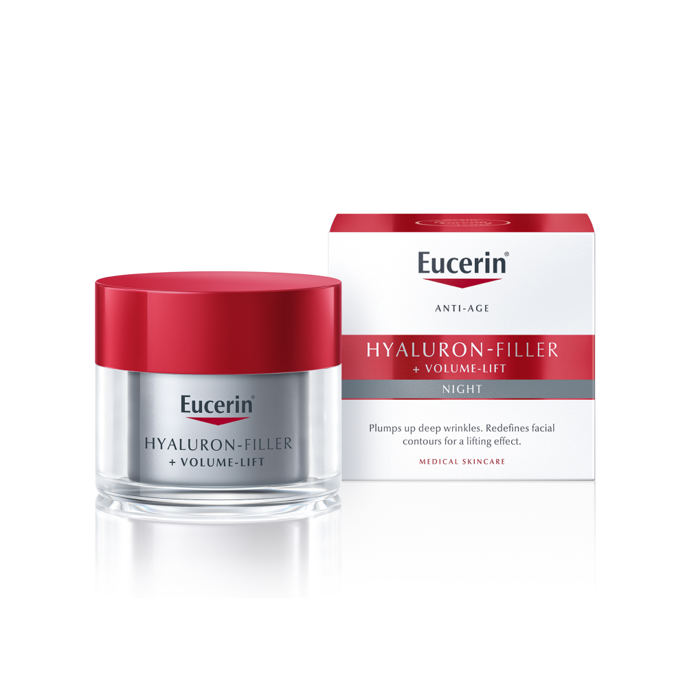 Eucerin Hyaluron-Filler+Volume-Lift nočna krema, 50 ml