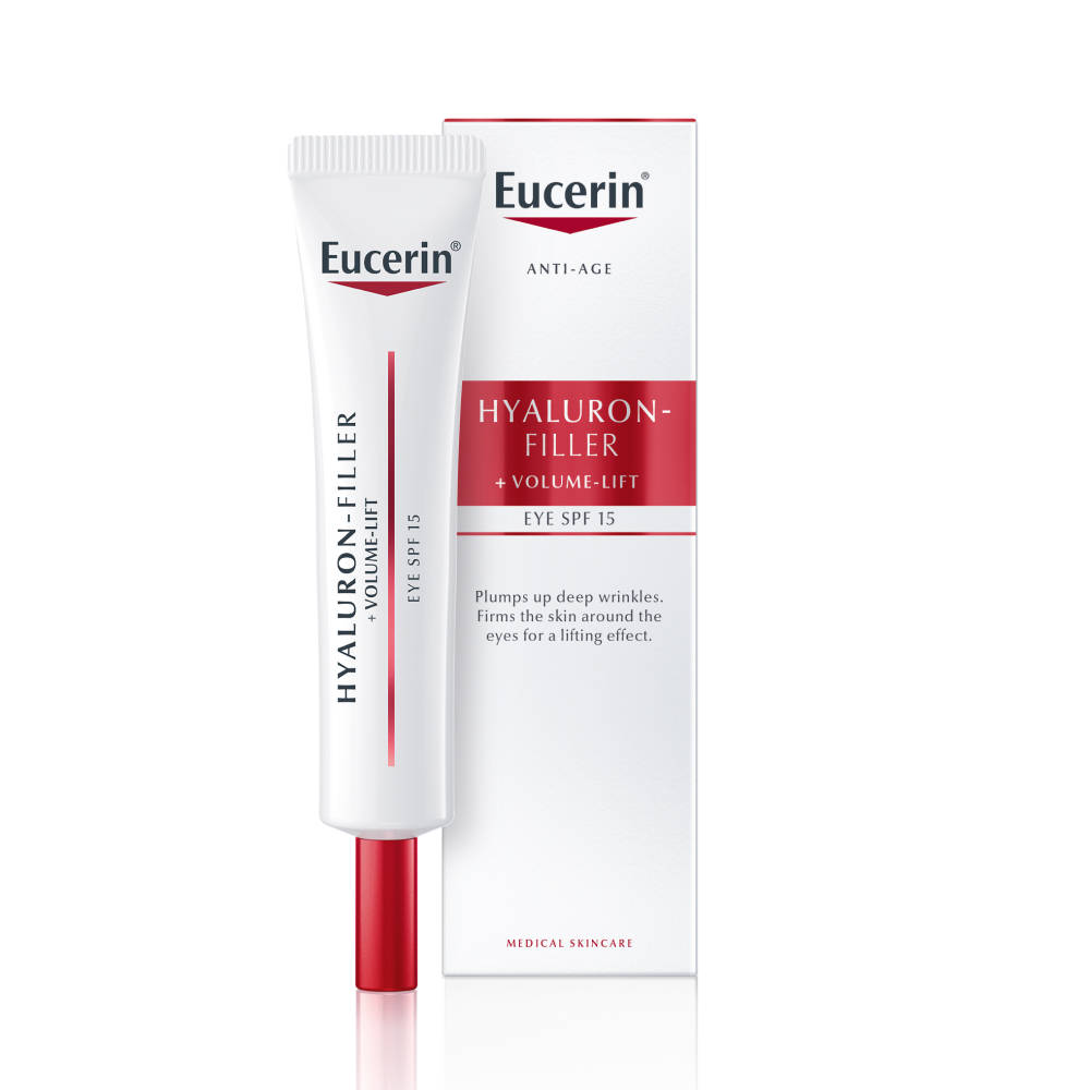 Eucerin Hyaluron-Filler+Volume-Lift krema za okrog oči, 15 ml