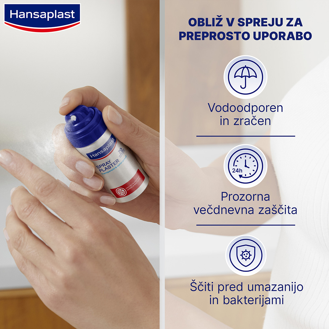 Hansaplast obliž za rane v spreju, 30 ml