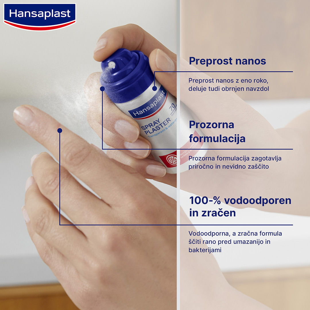 Hansaplast obliž za rane v spreju, 30 ml
