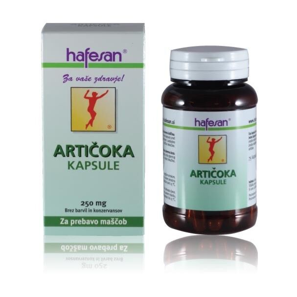 Hafesan Artičoka 250 mg kapsule, 75 kapsul