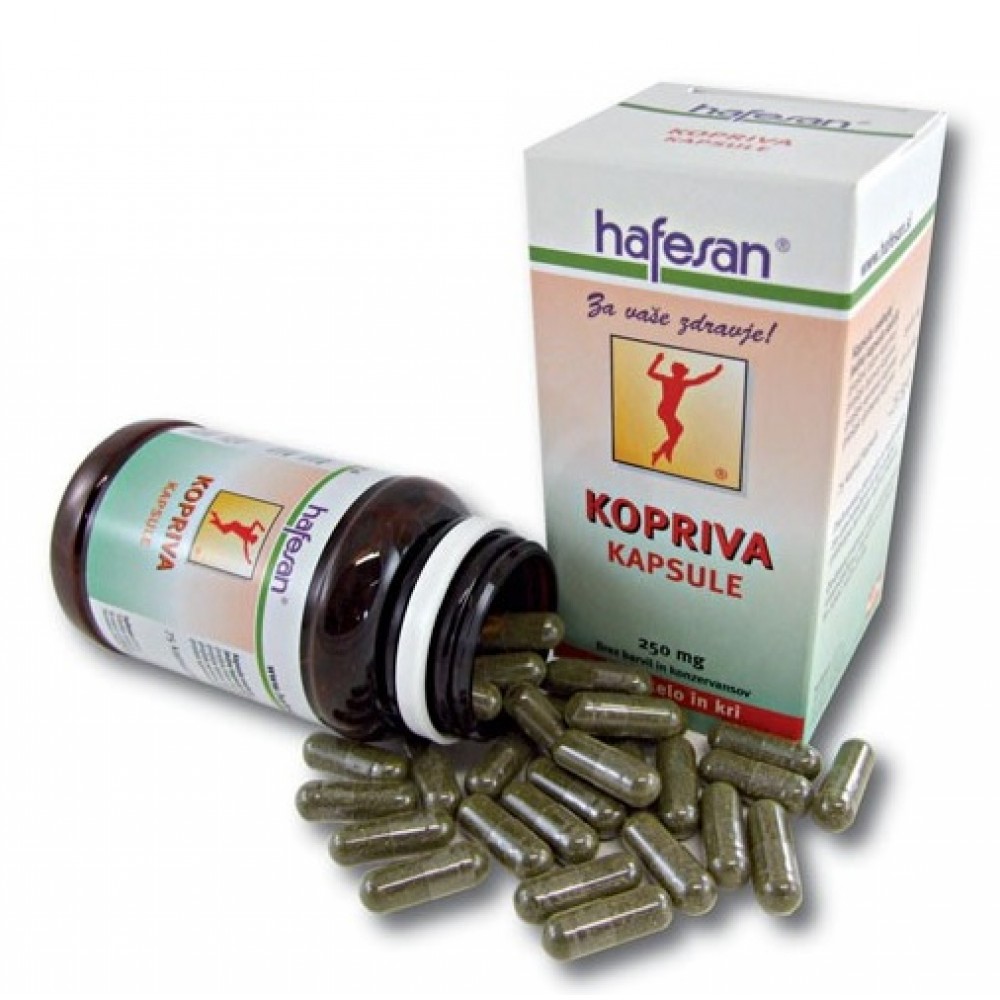 Hafesan Kopriva 250 mg kapsule, 75 kapsul