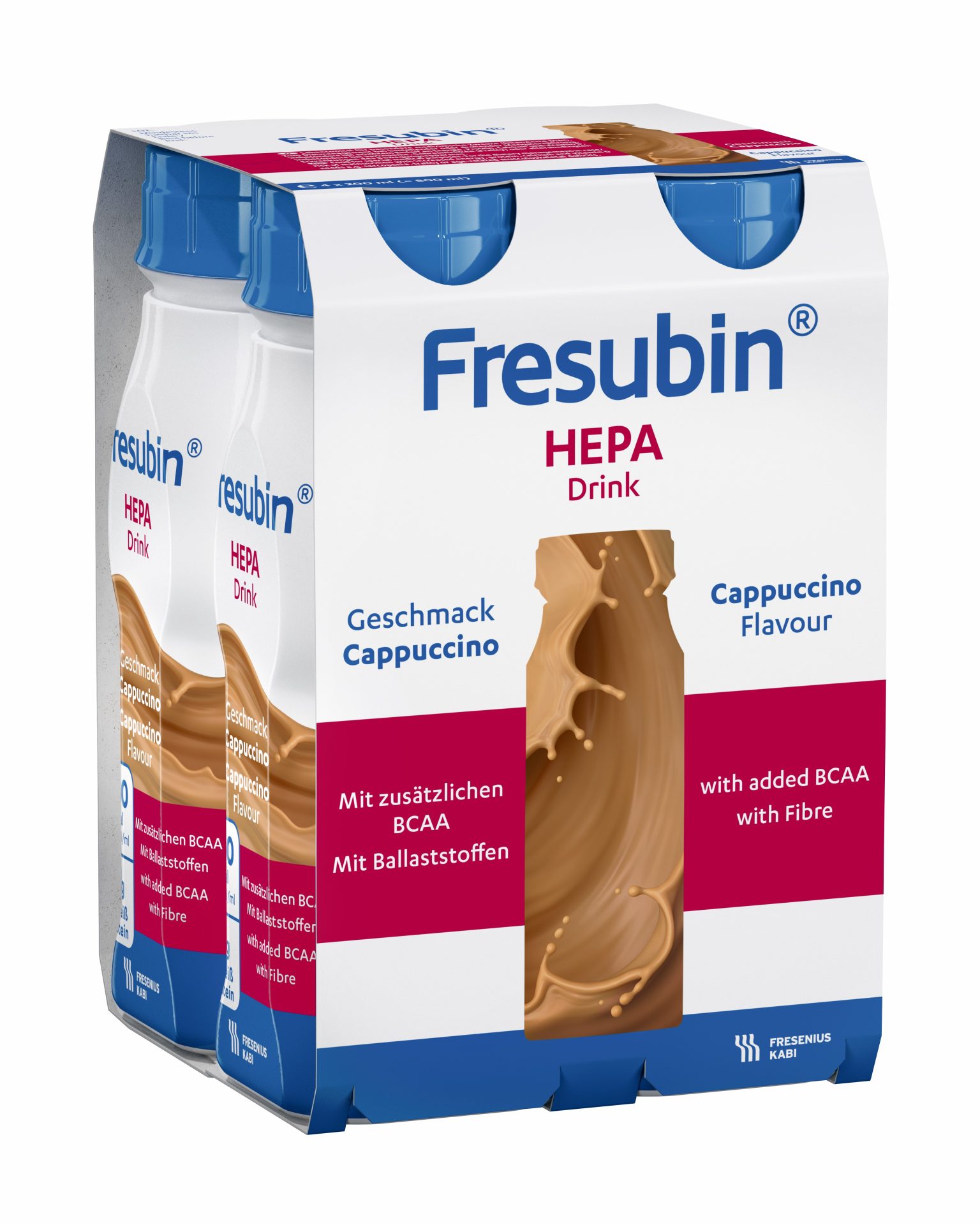 Fresubin Hepa DRINK – okus kapučino, 4 x 200 ml