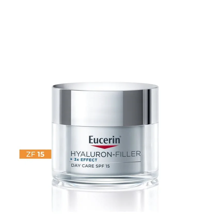Eucerin Hyaluron-Filler + 3x Effect dnevna krema za suho kožo ZF 15, 50 ml