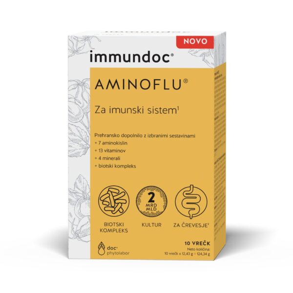 Immundoc Aminoflu prašek za napitek, 10 vrečk