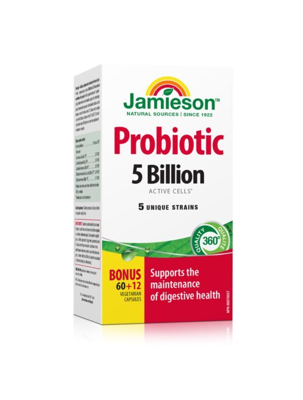 Jamieson Flora Biotik normalna jakost 5 milijard kapsule, 72 kapsul