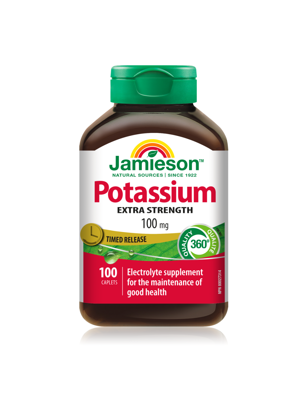 Jamieson Premium Kalij 100 mg tablete s podaljšanim sproščanjem, 100 tablet