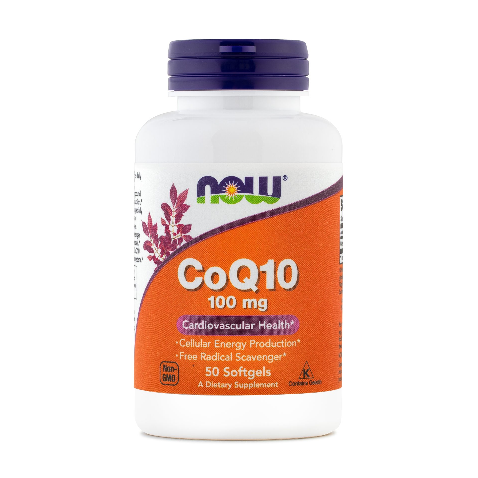NOW Koencim Q10 100 mg, 50 mehkih kapsul