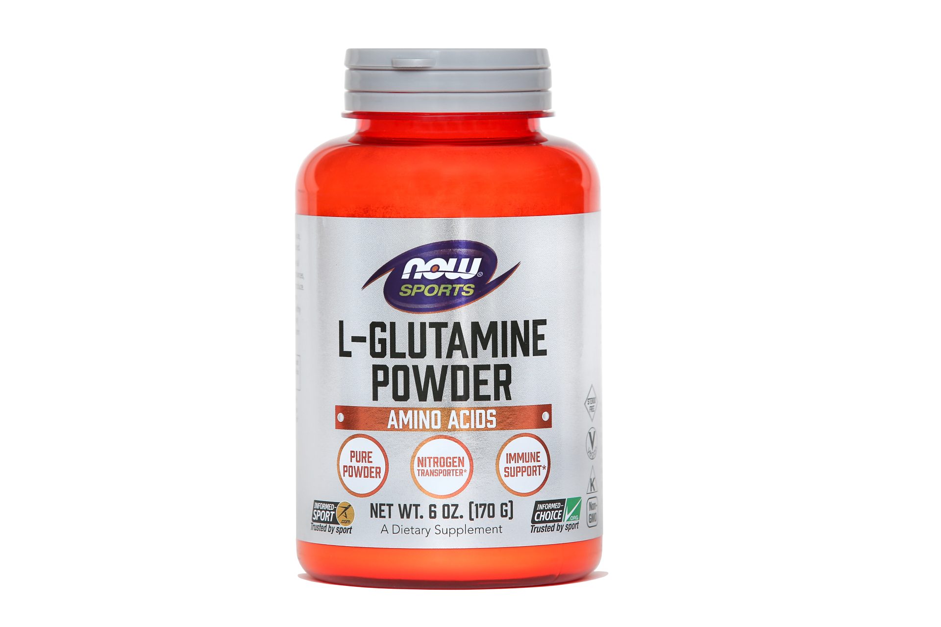 NOW Sports L-Glutamin v prahu, 170 g