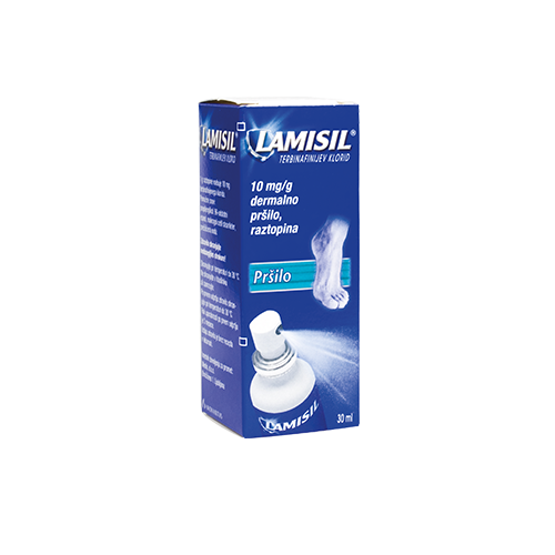 Lamisil 10 mg/g dermalno pršilo, raztopina, 30 ml