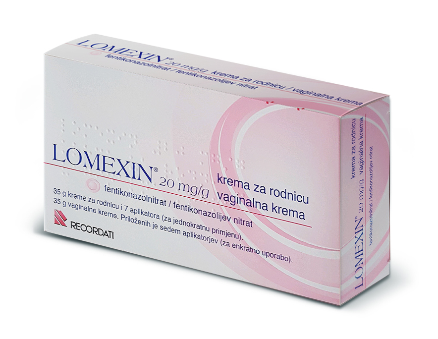 Lomexin 20 mg/g vaginalna krema, 35 g in 7 aplikatorjev