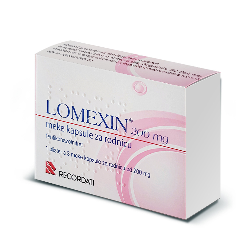 Lomexin 200 mg mehke vaginalne kapsule, 3 vaginalne kapsule