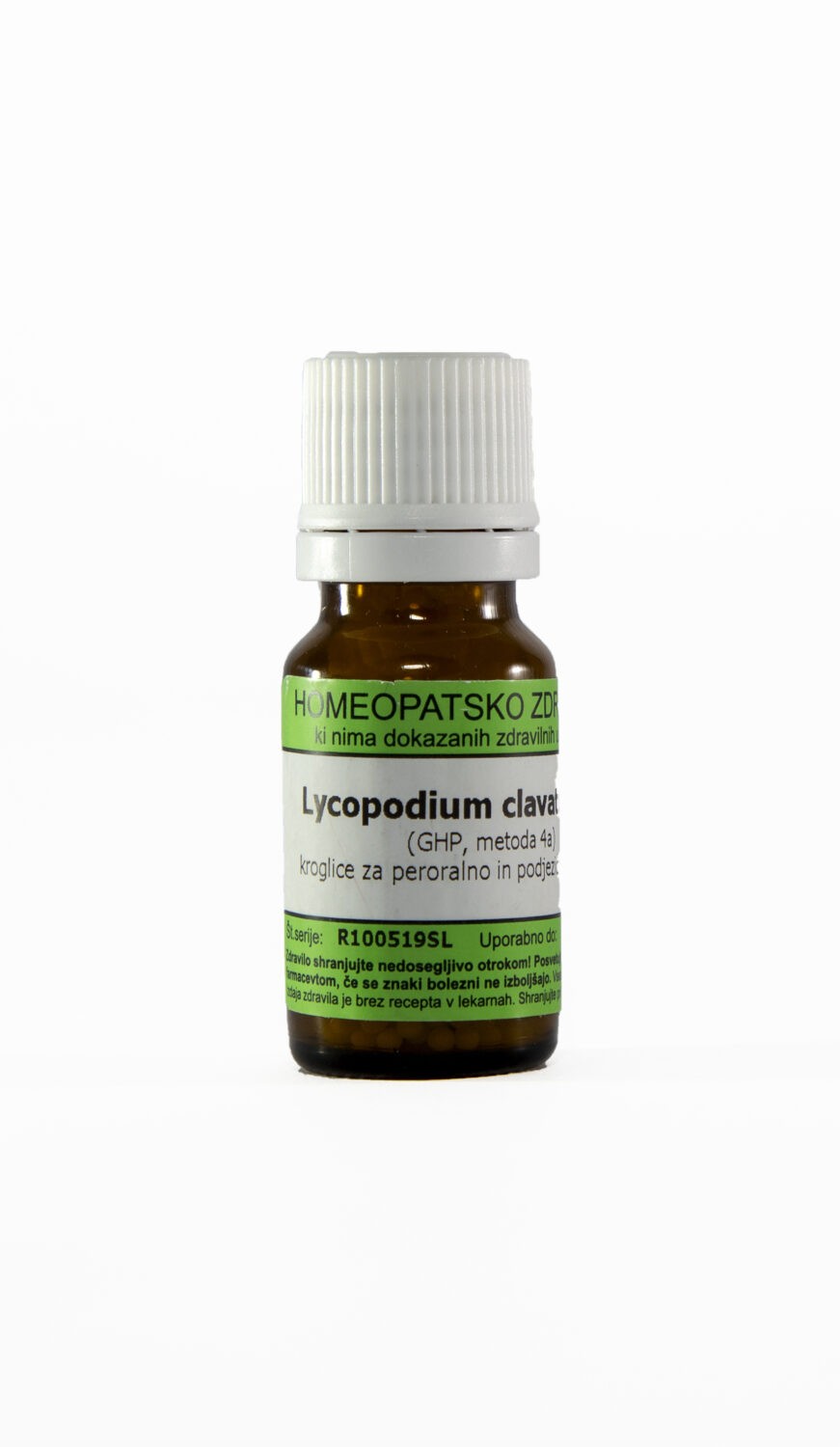 Lycopodium clavatum C30 homeopatske kroglice, 10 g