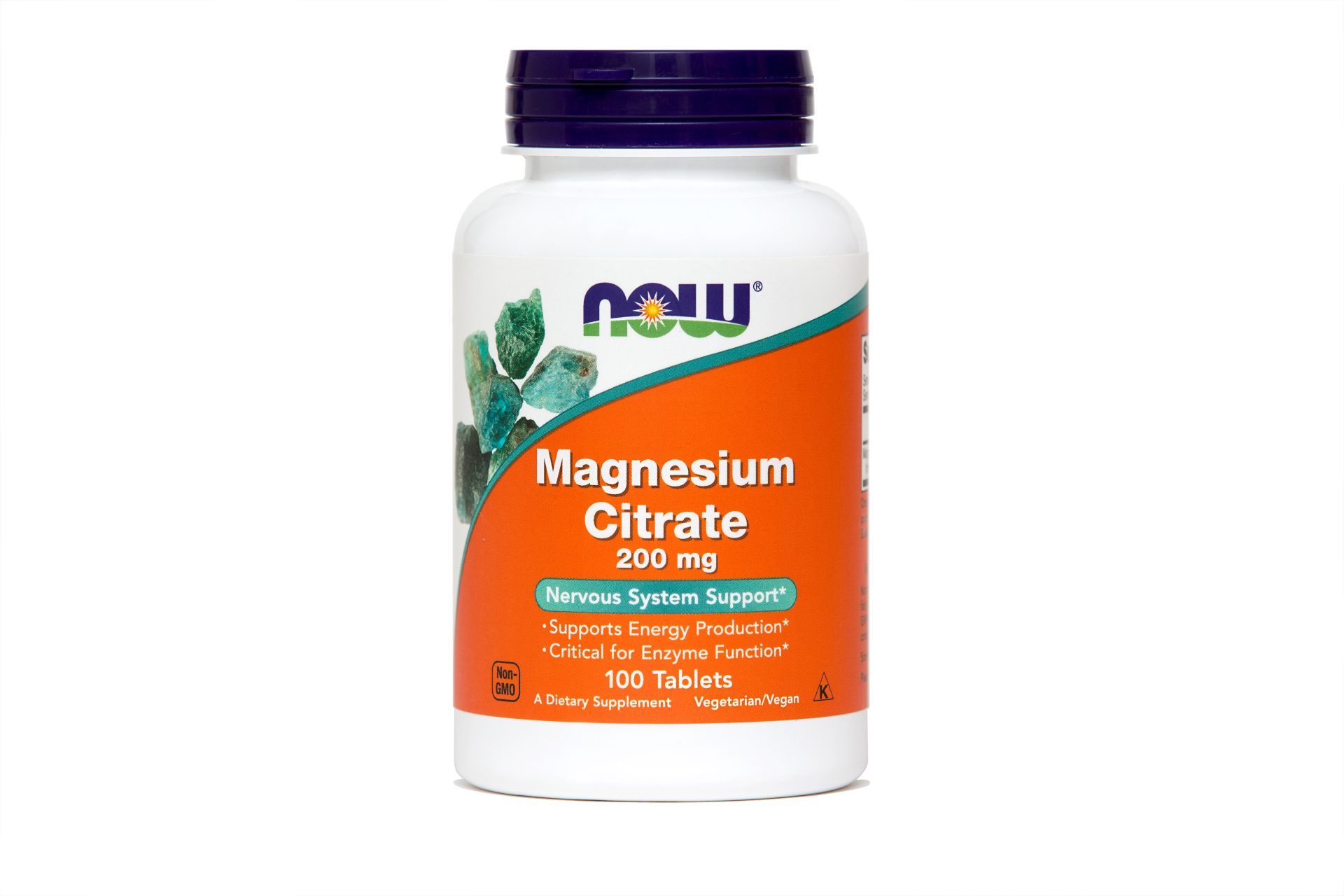 NOW Magnezijev citrat 200 mg, 100 tablet