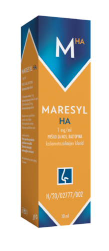 Maresyl HA 1 mg/ml pršilo za nos, raztopina, 10 ml