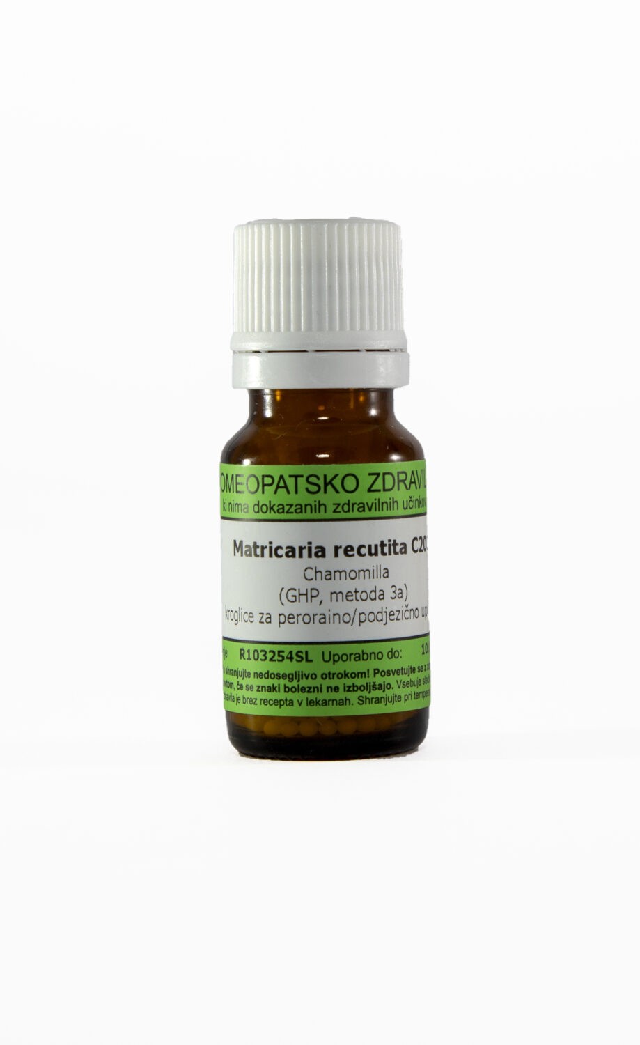 Matricaria recutita C30 homeopatske kroglice, 1 g