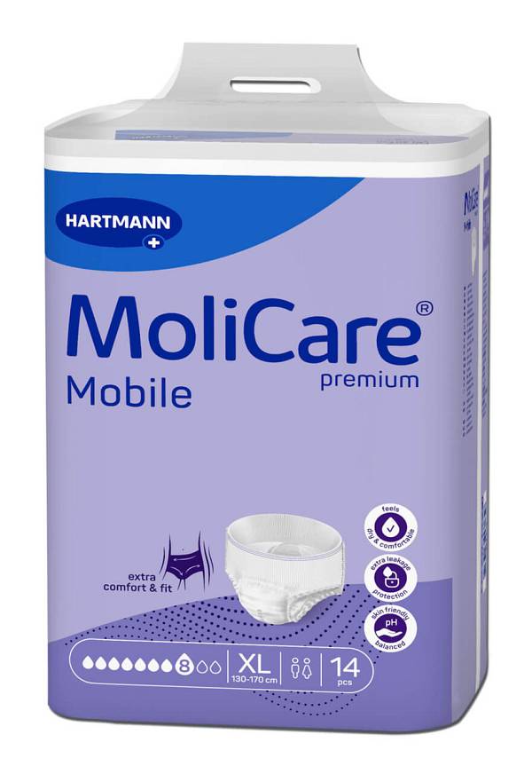 MoliCare Premium Mobile 8 kapljic mobilne hlačke – Extra Large, 14 hlačk