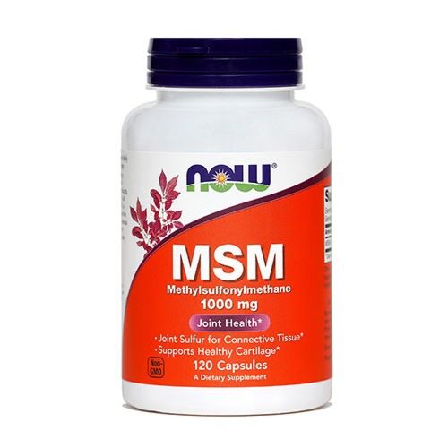 NOW MSM (MetilSulfonilMetan) 1000 mg, 120 kapsul