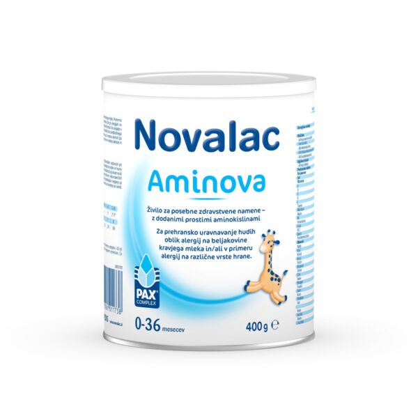 Novalac Aminova mlečni nadomestek za dojenčke (0-36 mesecev), 400 g