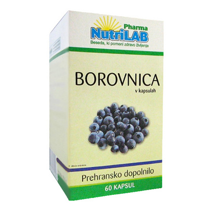 Nutrilab Borovnica, 60 kapsul