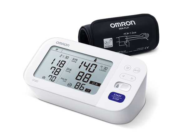 Omron M6 Comfort nadlaktni merilnik krvnega tlaka (model 2020)