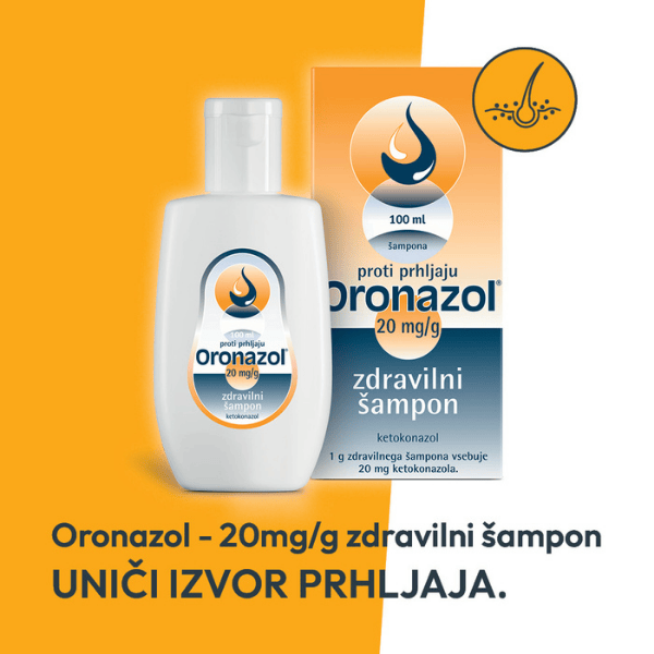 Oronazol 20 mg/g zdravilni šampon, 100 ml