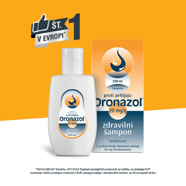 Oronazol 20 mg/g zdravilni šampon, 100 ml