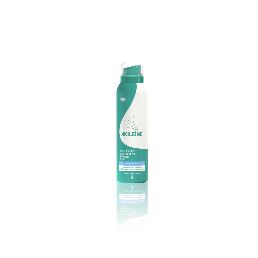 Akileine puder v spreju proti potenju nog, 150 ml