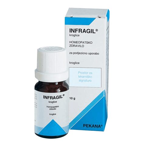 Pekana Infragil homeopatske kroglice, 10 g