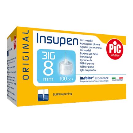 PiC Insupen igle za inzulin G31 8 mm, 100 igel