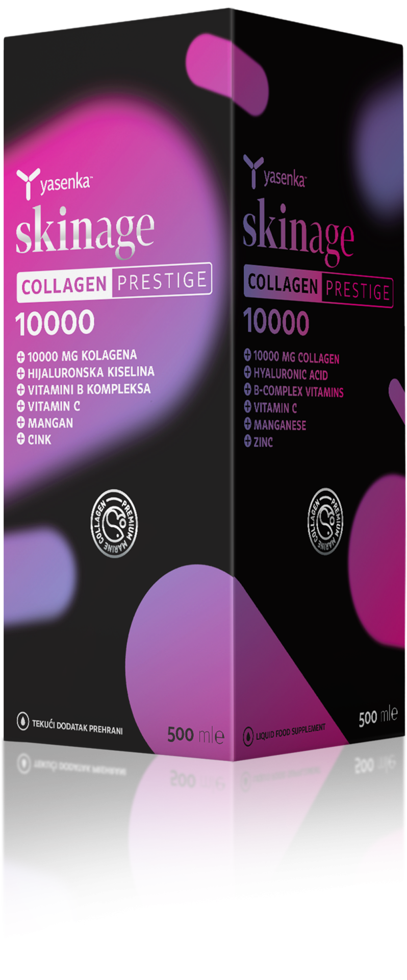 Yasenka SkinAge Collagen Prestige 10000 tekočina, 500 ml